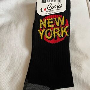 Robin Ruth Black and Yellow Casual Socks